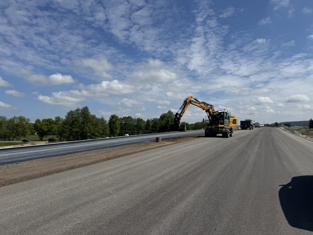 Prace przy Trasie Głównej w km 35+900