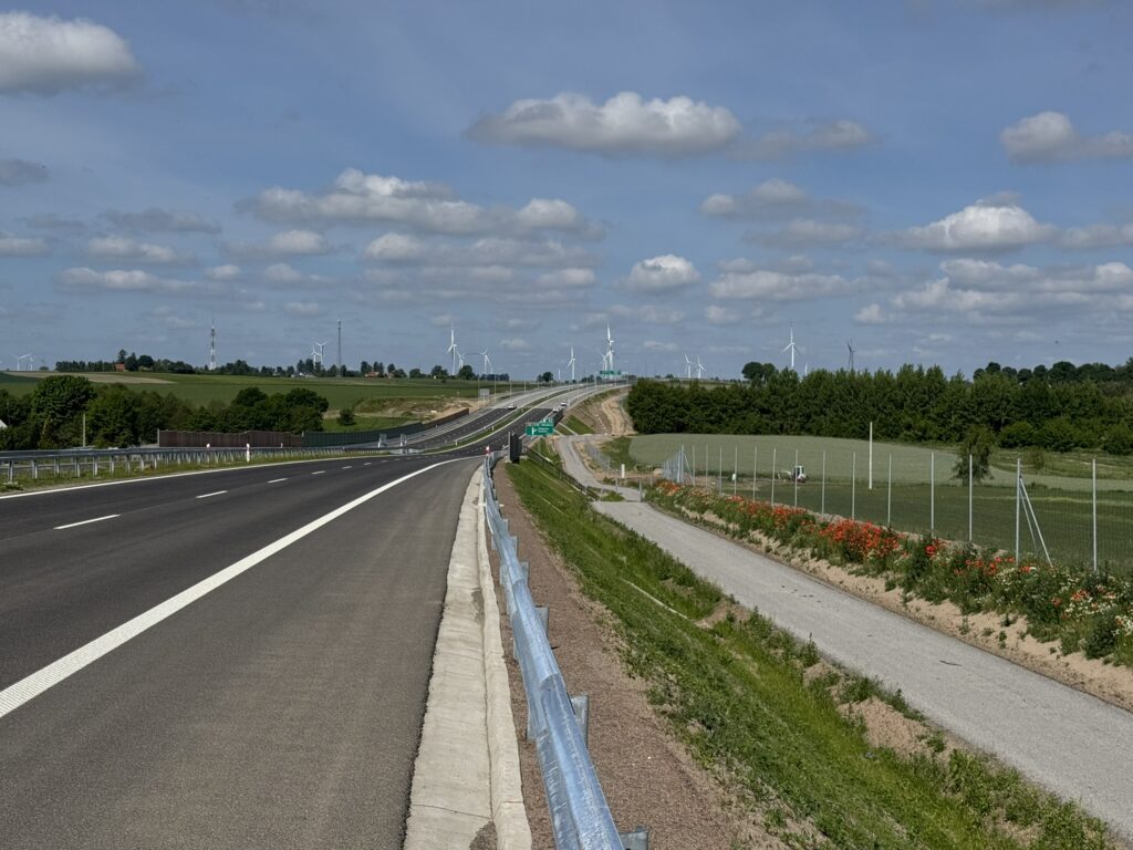 Widok na Trasę Główną w km 29+550